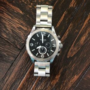 Men’s Fossil stainless steel watch